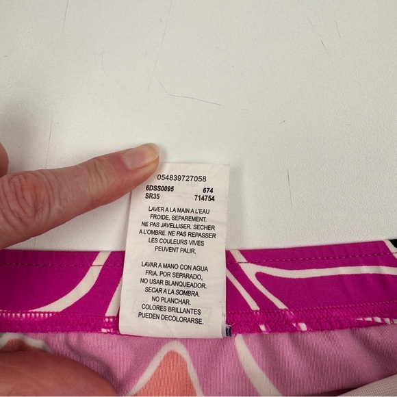 Super Cute Purple Red Floral Swim Skirt Skort - Picture 5 of 9